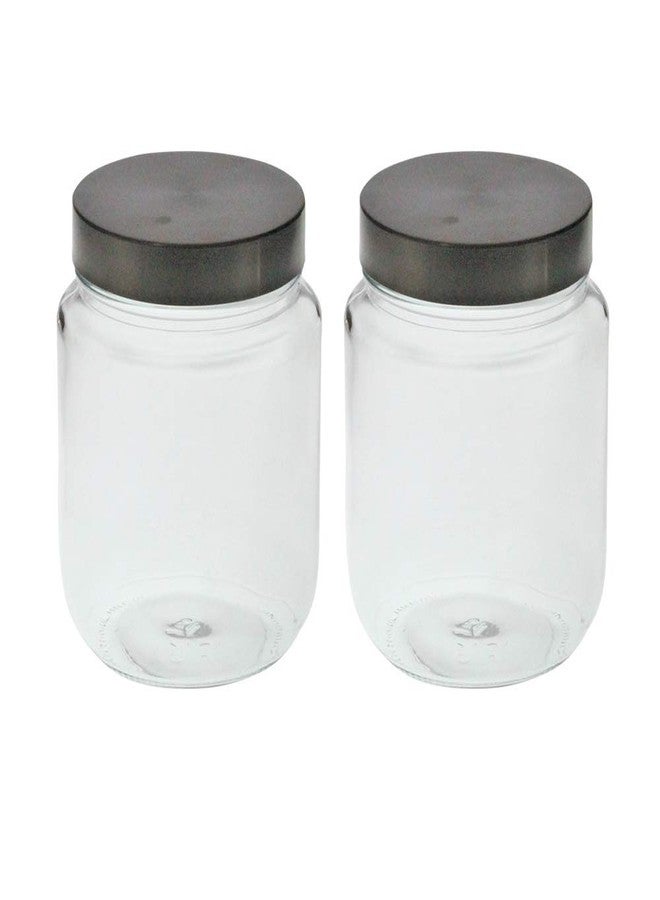 YERA Steelex Snack Jars, 750 ml, 2 Piece | Clear, Durable & Elegant Kitchen Organizer | Multipurpose Airtight Storage Jars Container for Food, Pulses, Spices, Cookies, Snacks, Pickles & Dry Fruits. - Image 1